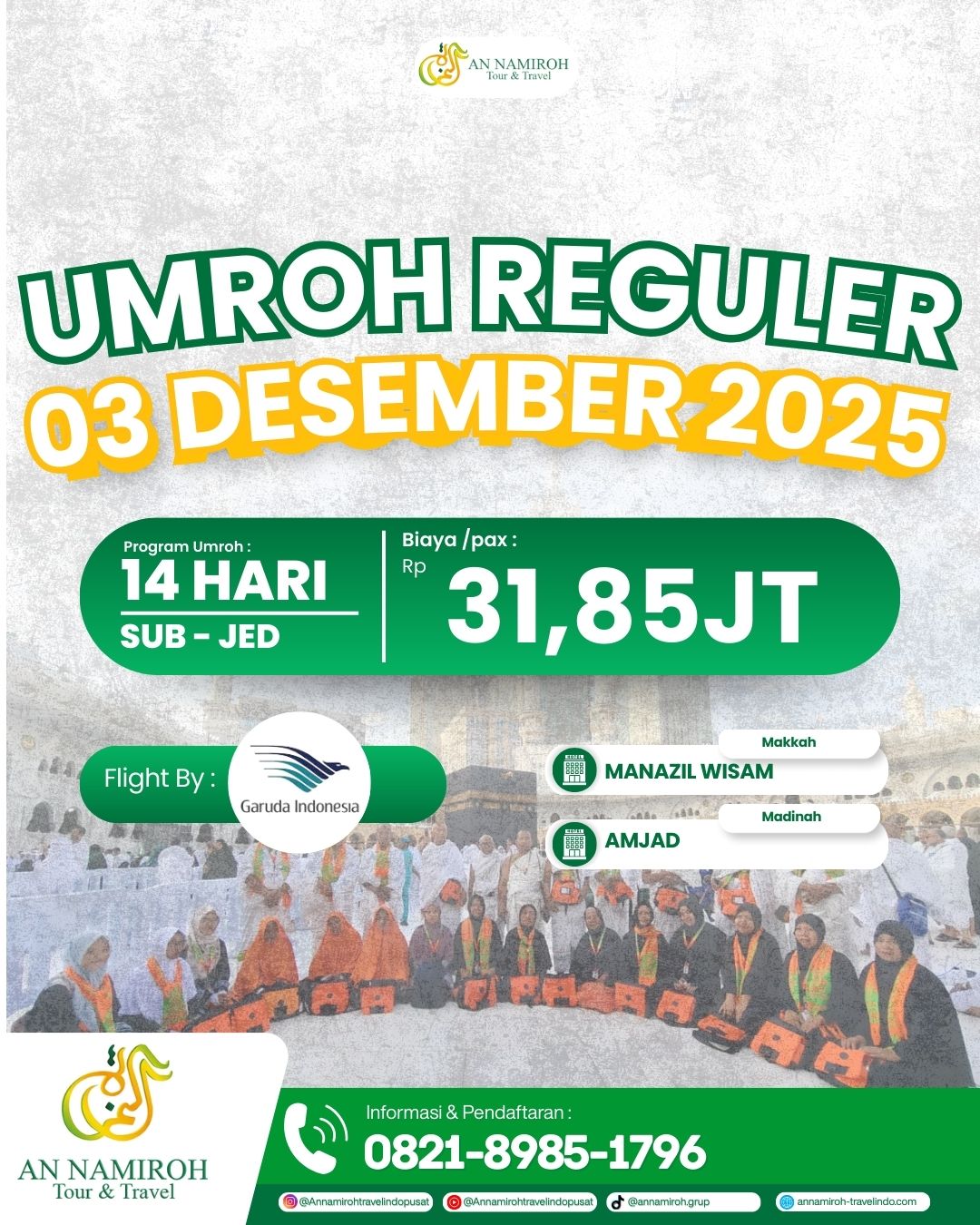 Umroh Reguler 3 Desember 2025
