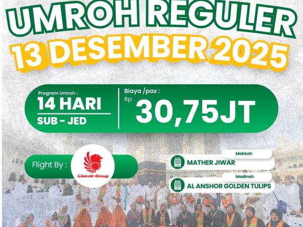 Umroh Reguler 13 Desember 2025