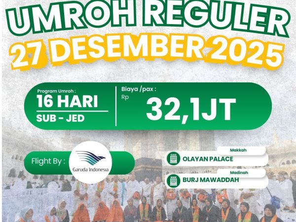 Umroh Reguler 27 Desember 2025