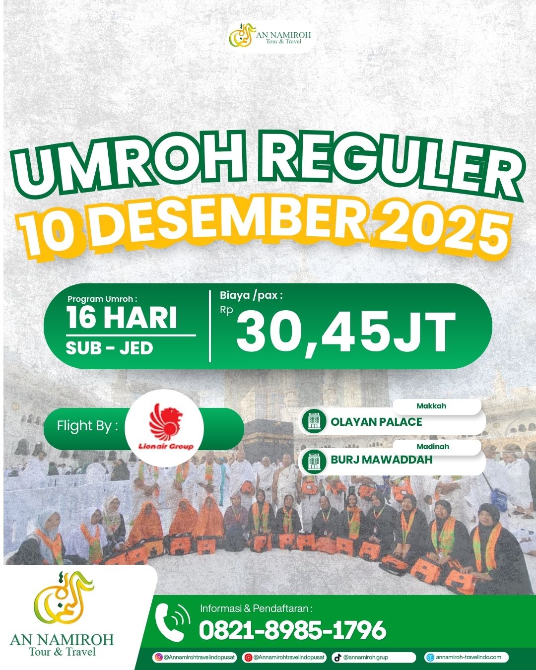 Umroh Reguler 10 Desember 2025