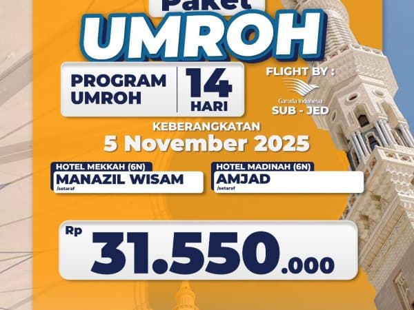 Umroh Reguler 5 November 2025