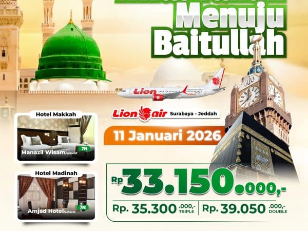 Awal Tahun Menuju Baitullah Keberangkatan 11 Januari, 16 Hari